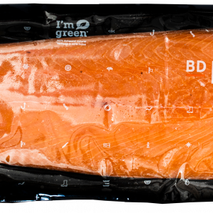 Lachs, warmgeräuchert, ganze Seite
